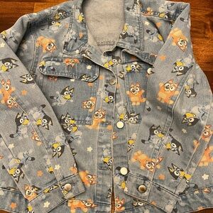Kids Girls Bluey Denim Jacket